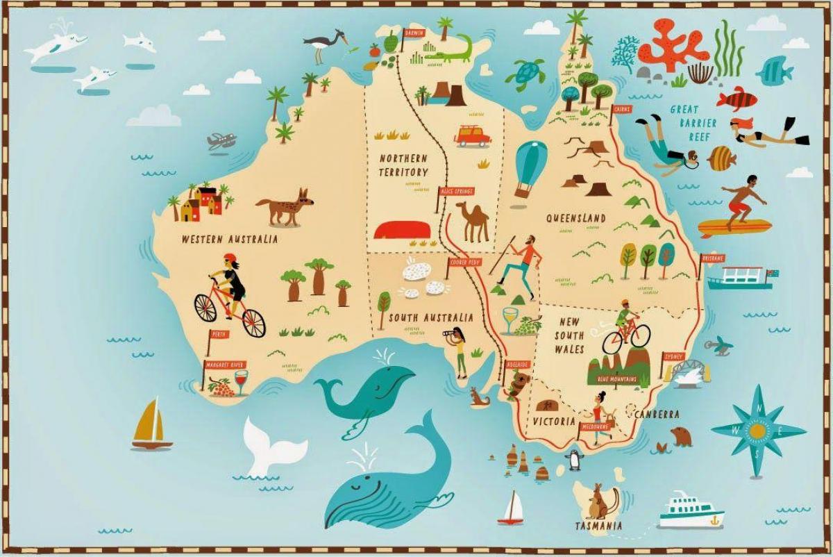 Australien Reise-Karte